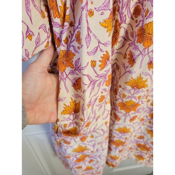 Universal Thread Puff Sleeve Floral Mini Dress Size M - Picture 6 of 8